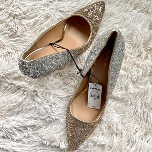 Express Dressy Heels *SPARKLY* size 8 (Never Worn)